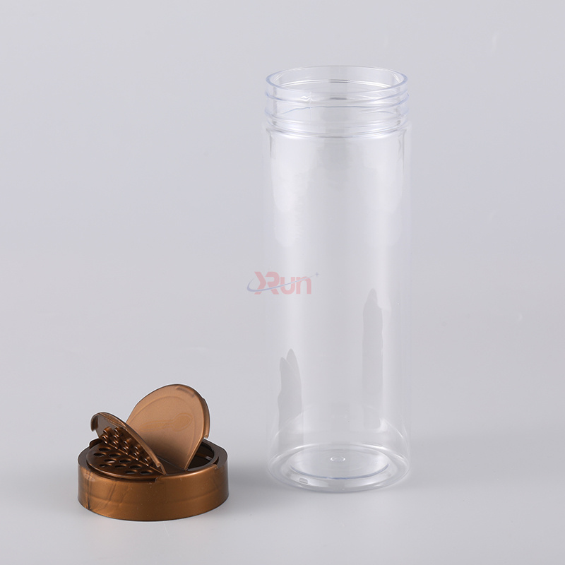 We allow you to order plastic jars with liner, including our standard seasoning jar with a flip cap and clear plastic packaging.